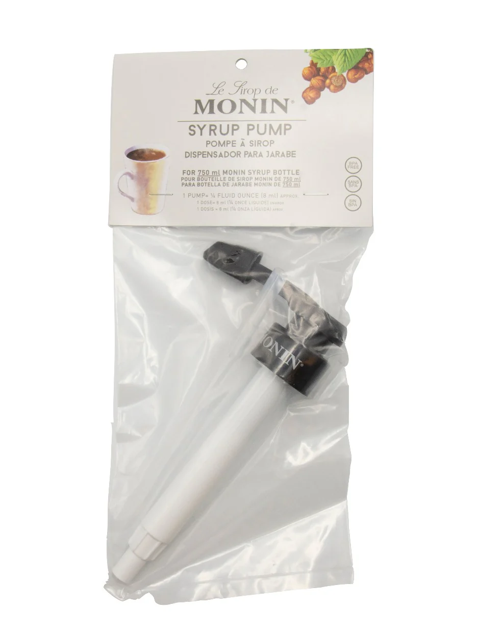 750 mL Glass Bottle Syrup Pump - Image 4